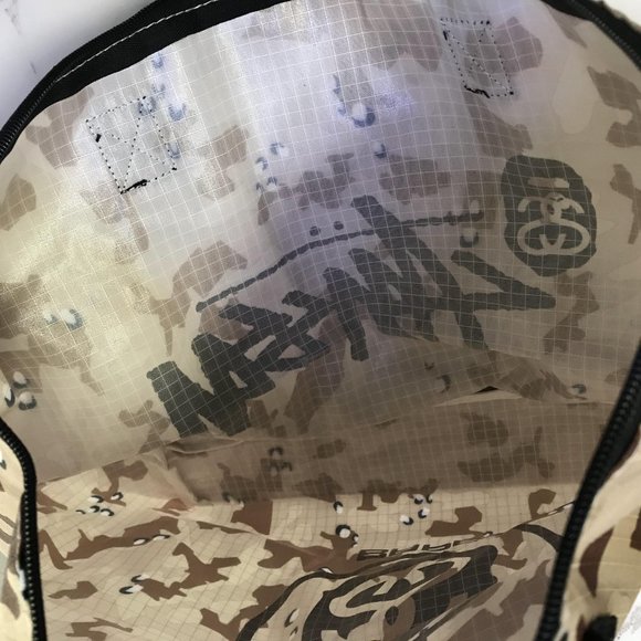 Stussy x Bape Camo Tote Bag Magazine Appendix Gift Bag - Picture 5 of 7